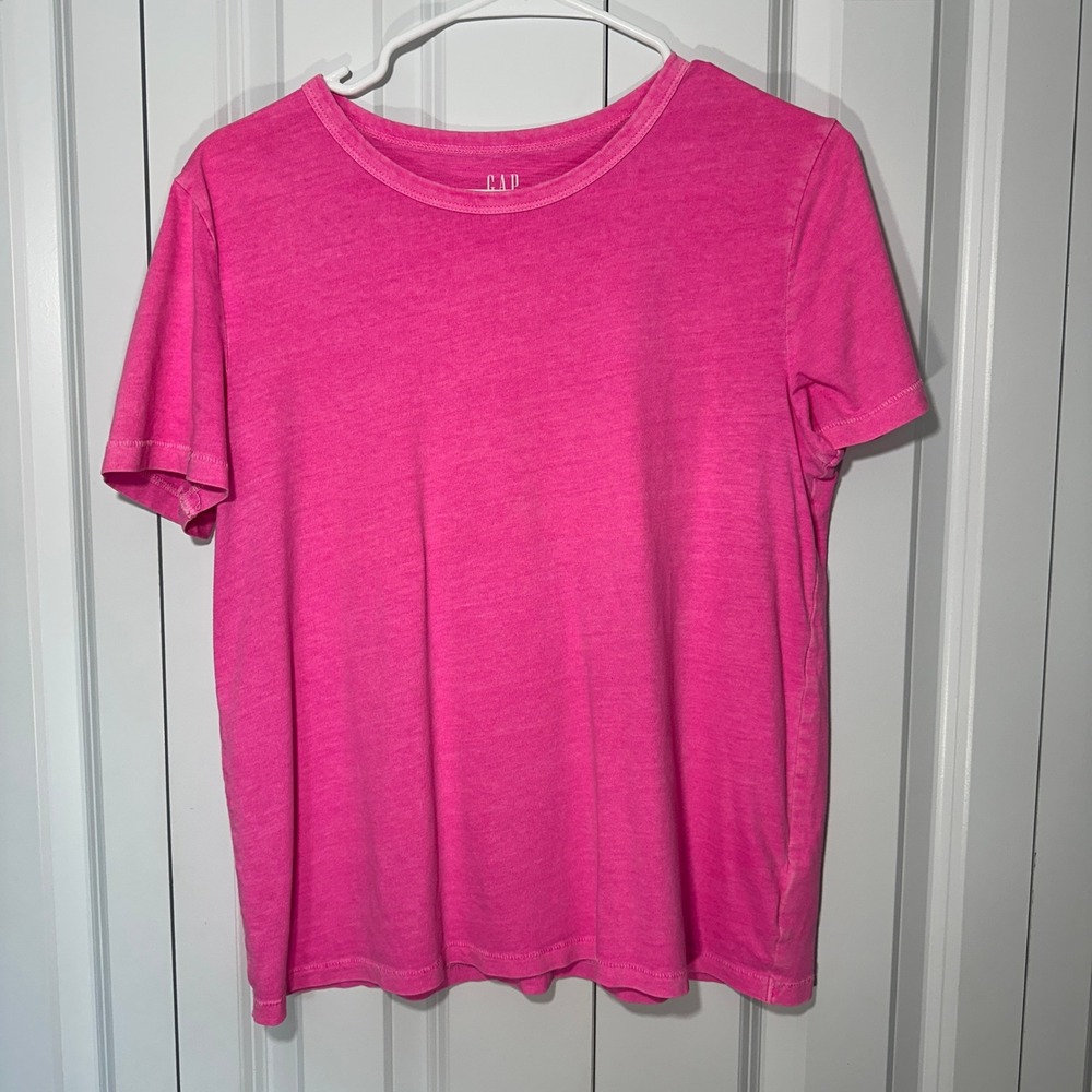 Gap T-Shirt Womens Small Pink Organic Cotton Vintage Soft Short Sleeve Crewneck - Picture 1 of 4